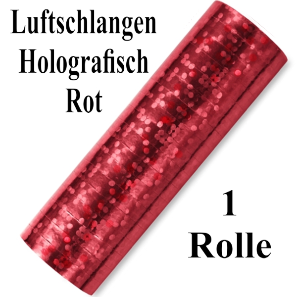 Rot-Metallic-Luftschlangen