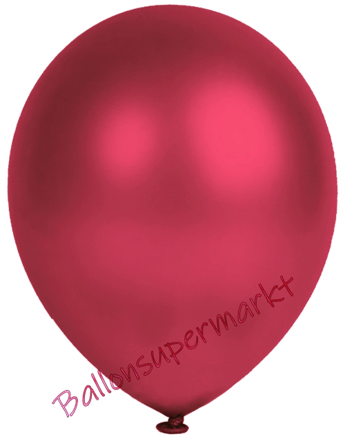 Metallic-Luftballons-Burgund-25-28-cm-Ballons-aus-Natur-Latex-zur-Dekoration