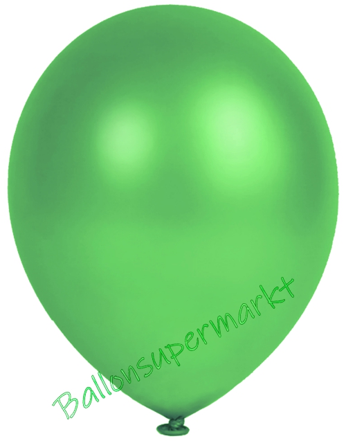 Metallic-Luftballons-Grün-25-28-cm-Ballons-aus-Natur-Latex-zur-Dekoration