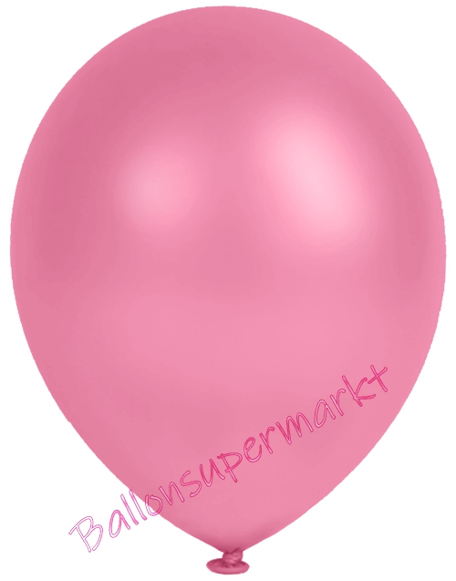 Metallic-Luftballons-Rosa-25-28-cm-Ballons-aus-Natur-Latex-zur-Dekoration