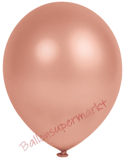 Metallic-Luftballons-Rosegold-25-28-cm-Ballons-aus-Natur-Latex-zur-Dekoration