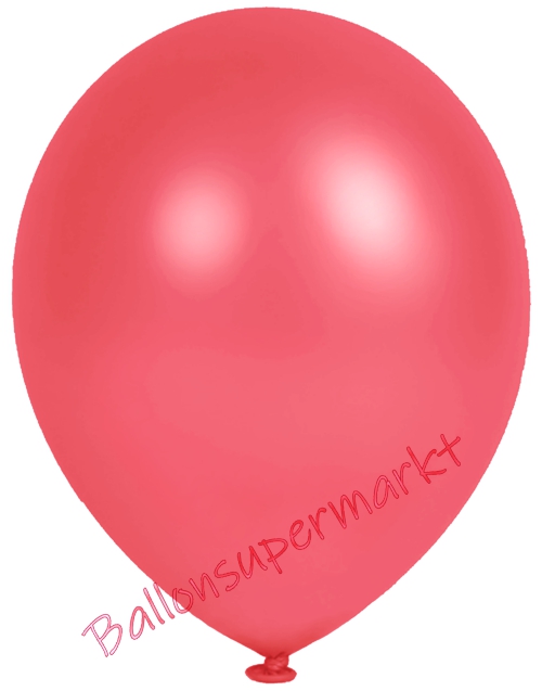 Metallic-Luftballons-Rot-25-28-cm-Ballons-aus-Natur-Latex-zur-Dekoration