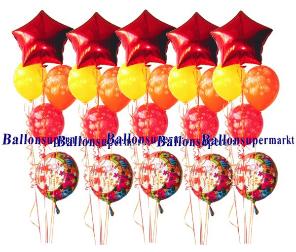 Midi-Deko-Set-Silvester-Ballons-Einweg-Helium-Happy-New-Year-10-Folienballons-15-Latexballons-3-Liter-Helium
