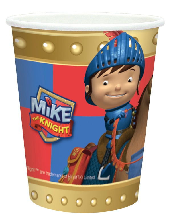 Mike-The-Knight-Partybecher-zum-Kindergeburtstag