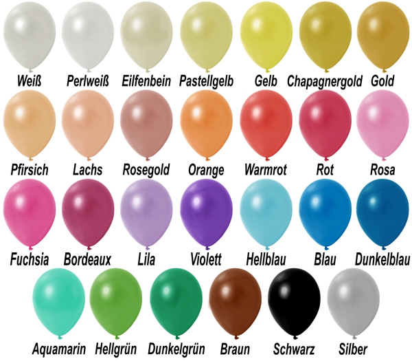 Mini-Luftballons-Metallic-8-12-cm-Farbpalette-Ballons-aus-Natur-Latex
