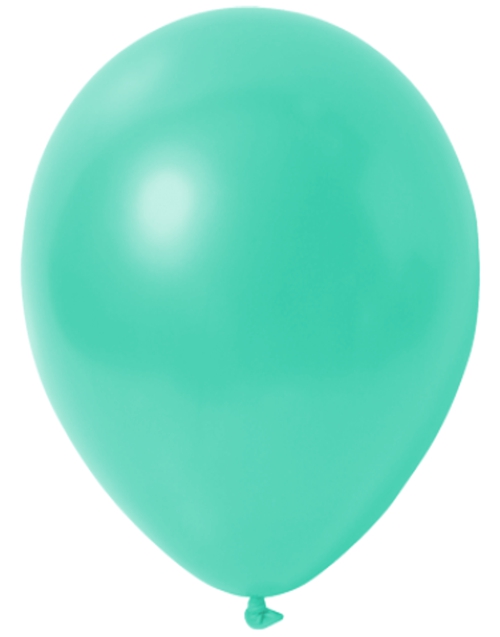 Mini-Luftballons-Metallic-Aquamarin-8-12-cm-Ballons-aus-Natur-Latex