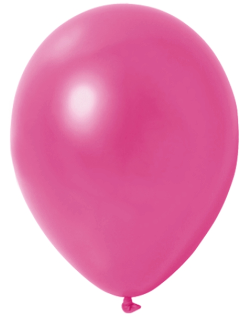 Mini-Luftballons-Metallic-Fuchsia-8-12-cm-Ballons-aus-Natur-Latex