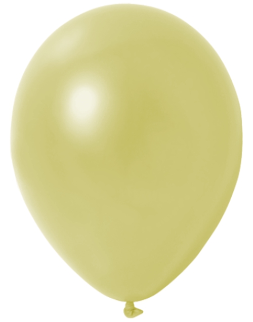 Mini-Luftballons-Metallic-Pastellgelb-8-12-cm-Ballons-aus-Natur-Latex