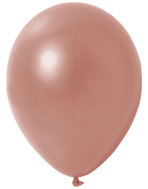 Mini-Luftballons-Metallic-Rosegold-8-12-cm-Ballons-aus-Natur-Latex