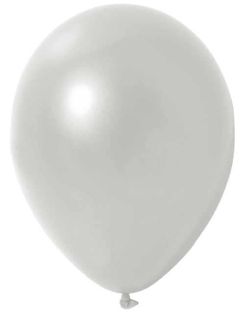 Mini-Luftballons-Metallic-Weiß-8-12-cm-Ballons-aus-Natur-Latex