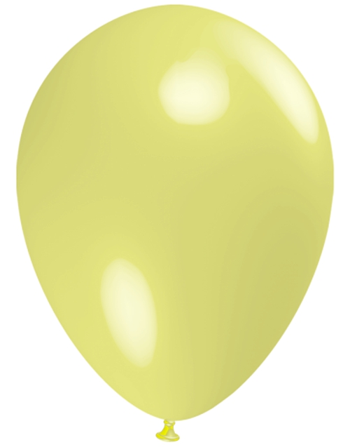 Mini-Luftballons-Pastellgelb-8-12-cm-Ballons-aus-Natur-Latex