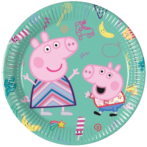 Mini-Partyteller-Peppa-Wutz-Partydekoration-Kindergeburtstag-Peppa-Pig-Tischdeko-Schorsch