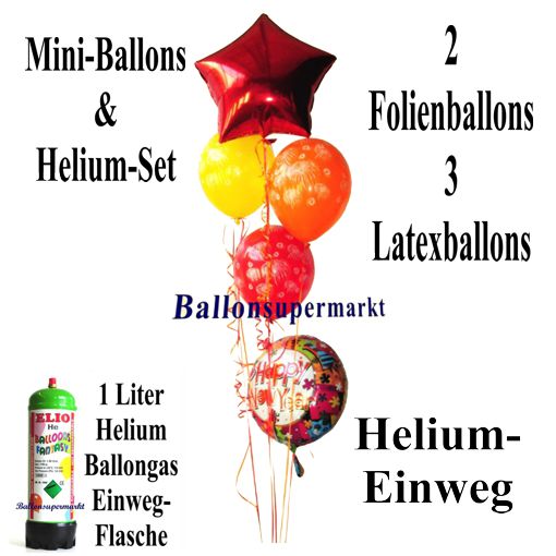 Mini-Set-Silvester-Ballons-Einweg-Helium