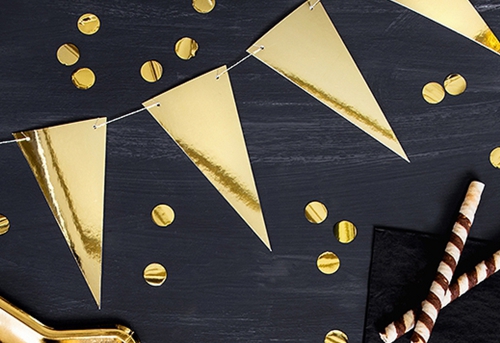 Mini-Wimpelkette-Gold-Silvesterdekoration-Girlande-Goldhochzeit-Partydeko-Beispielbild
