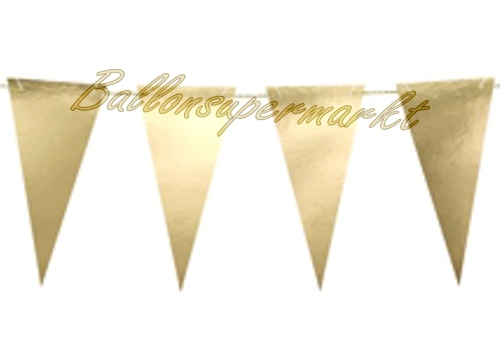 Mini-Wimpelkette-Gold-Silvesterdekoration-Girlande-Goldhochzeit-Partydeko