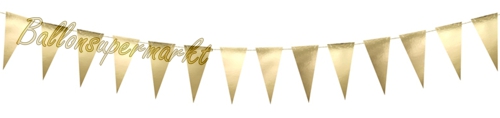 Mini-Wimpelkette-Gold-Silvesterdekoration-Girlande-Goldhochzeit