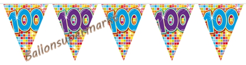 Mini-Wimpelkette-Zahl-100-zum-100.-Geburtstag-Dekoration-Geburtstagsparty-Partydekoration-Geburtstagsdekoq
