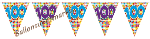 Mini-Wimpelkette-Zahl-100-zum-100.-Geburtstag-Dekoration-Geburtstagsparty-Partydekoration-Geburtstagsdekoq
