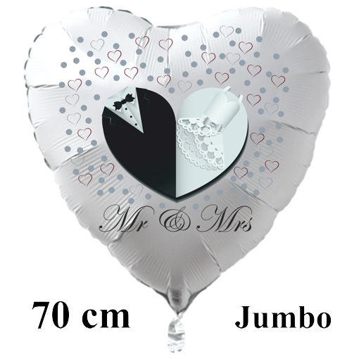 Mr-and-Mrs-70-cm-grosser-weisser-Herzluftballon-zur-Hochzeit