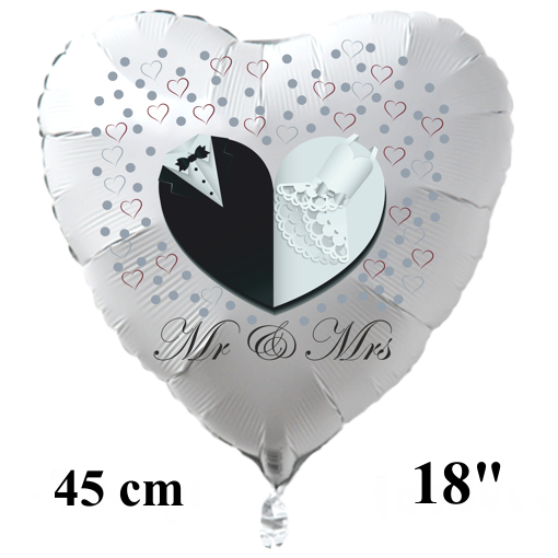 Mr-and-Mrs-45-cm-grosser-weisser-Herzluftballon-zur-Hochzeit