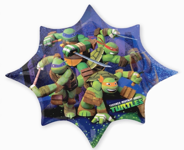 Ninja-Turtles-Stern-Luftballon-aus-Folie
