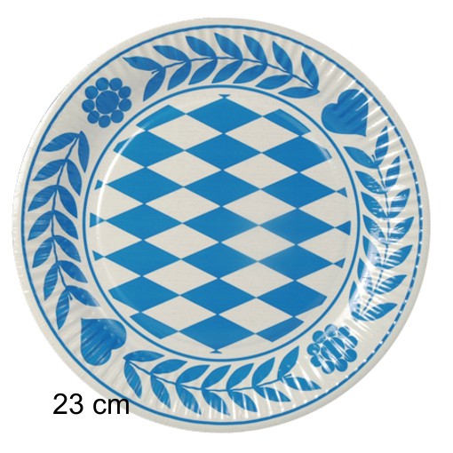 Pappteller-Bayrisch-Blau-23-cm