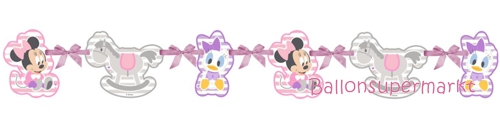 Party-Banner-Minnie-Maus-Infant-Dekoration-Babyparty-1-Kindergeburtstag-Disney