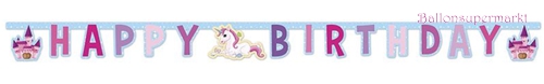 Party-Banner-Unicorn-Happy-Birthday-Partydekoration-Kindergeburtstag-Einhorn-Fabelwesen