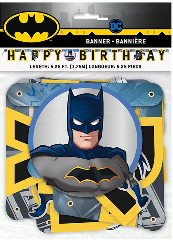 Geburtstagsbanner-Batman-Dekoration-Kindergeburtstag-Batman-Robin-Joker-DC-Comics