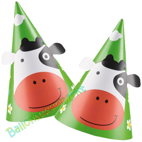 Party-Huetchen-Farm-Fun-Partydekoration-zum-Bauernhof-Kindergeburtstag