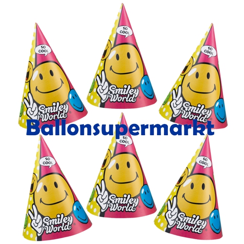 Party-Huetchen-Smiley-Partydekoration-Kindergeburtstag-Emojis-Internet