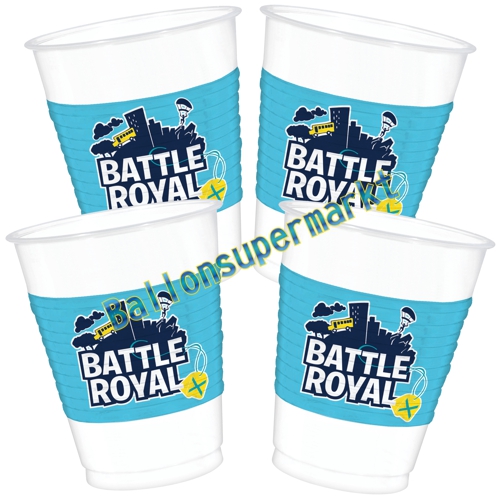 Partybecher-Battle-Royal-Partydekoration-Fortnite-Tischdeko-zum-Kindergeburtstag-Battle-Royale