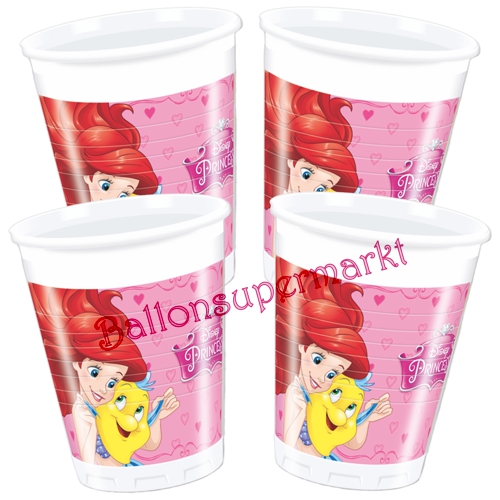 Partybecher-Disney-Princess-Partydekoration-Kindergeburtstag