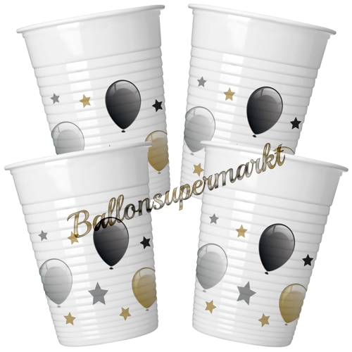 Partybecher-Milestone-Dekoration-Geburtstagsparty-Partydekoration-zum-Geburtstag