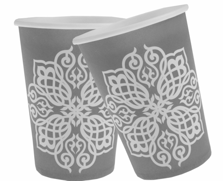 Partybecher Orient Silber, Partydeko 1001 Nacht