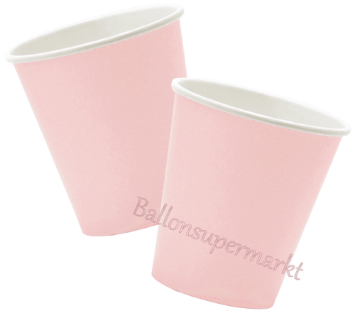 Partybecher-Puderrosa-Partydekoration-Geburtstag-Babyparty-Tischdekoration