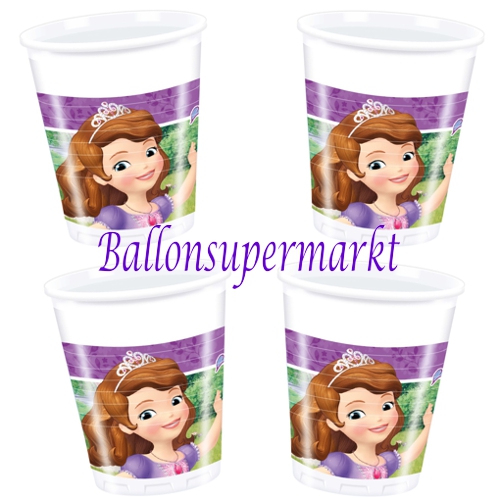 Partybecher-Sofia-die-Erste-Partydekoration-Kindergeburtstag-Sofia-the-First-Disney-Prinzessin