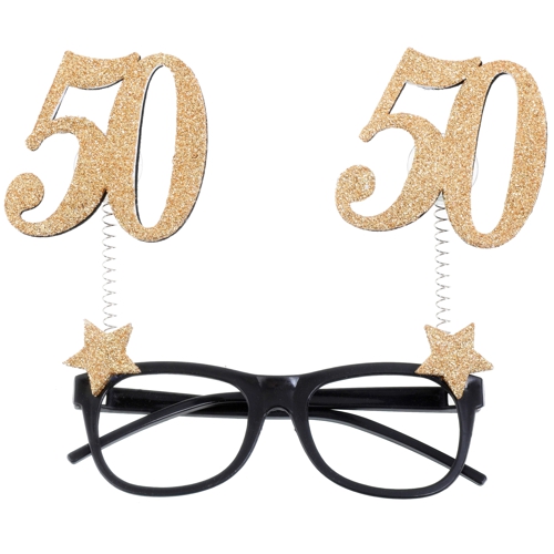 Partybrille-Zahl-50-Gold-Glitter-Spassbrille-zum-50.-Geburtstag-Gagartikel