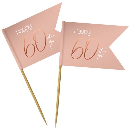 Partypicker-Elegant-Lush-Blush-60-Dekoration-zum-60.-Geburtstag-Partydeko-Deko-Picks