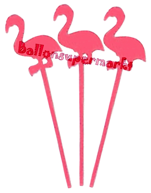 Partypicker-Flamingo-Dekoration-Flamingoparty-Partydeko-Tischdekoration-Mottoparty-Hawaii-Beachparty