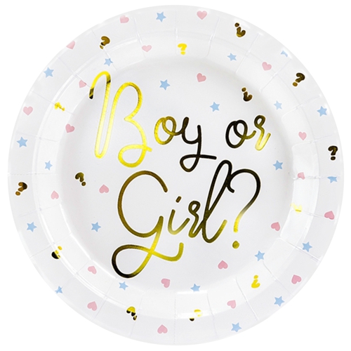 Partyteller-Gender-Reveal-Boy-or-Girl-Partydekoration-Babyparty-Geschlecht-Baby