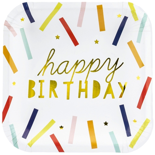 Partyteller-Happy-Birthday-Konfetti-Dekoration-Geburtstagsparty-Partydeko-zum-Geburtstag