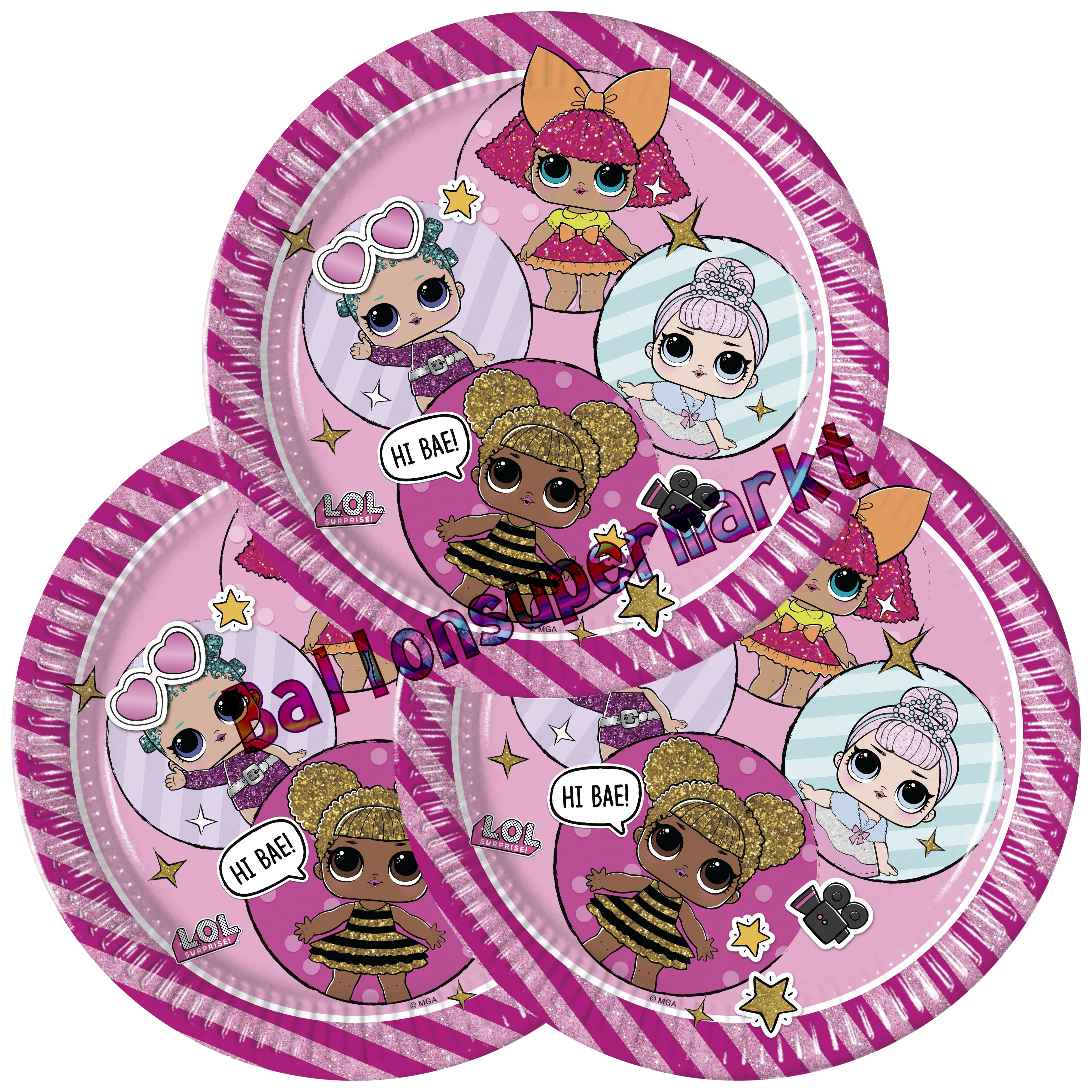 Partyteller-LOL-Surprise-Dekoration-LOL-Kindergeburtstag-Bee-Queen