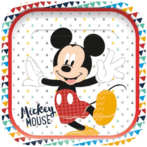 Partyteller-Mickey-Awesome-Mouse-Partydekoration-Tischdeko-zum-Kindergeburtstag-Micky Maus-Geburtstag