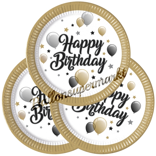 Partyteller-Milestone-Happy-Birthday-Dekoration-Geburtstagsparty-Partydekoration-zum-Geburtstag