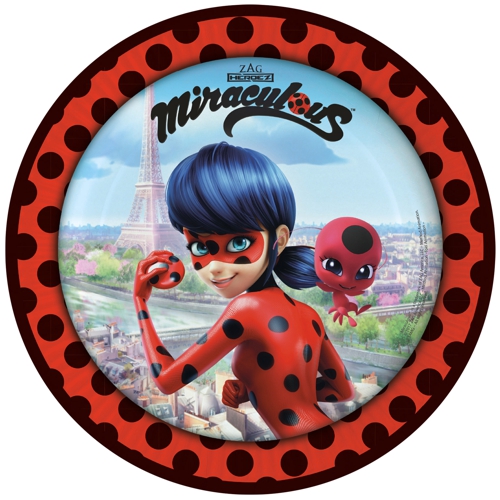 Partyteller-Miraculous-Ladybug-Partydekoration-Kindergeburtstag-Marinette-Tischdeko-Cat-Noir