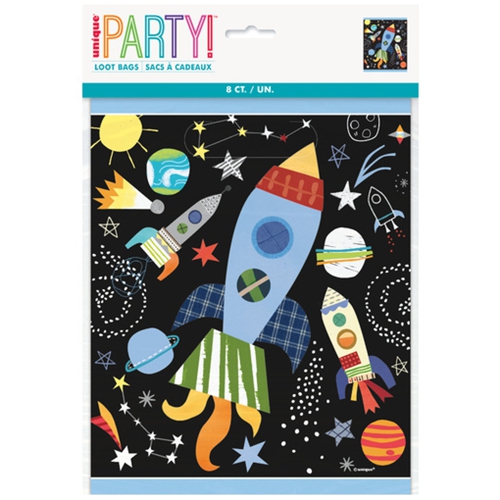 Partytueten-Outer-Space-Weltraum-Kindergeburtstag-Partydekoration