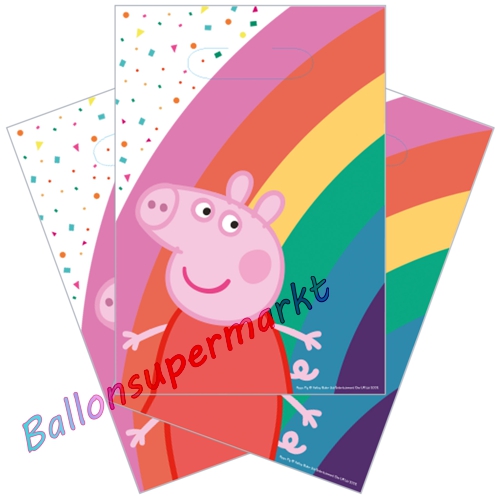 Partytueten-Peppa-Wutz-Partydekoration-zum-Kindergeburtstag-Peppa-Pig-Mitgebsel