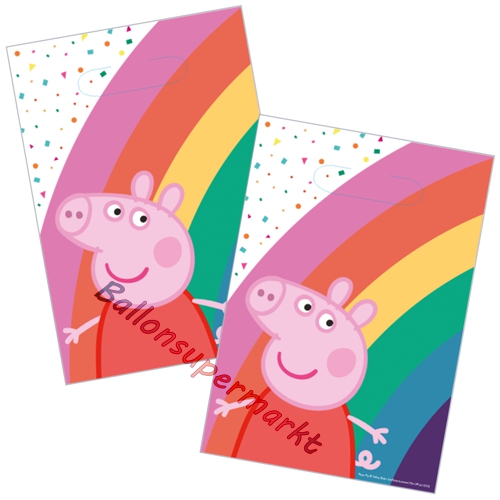 Partytueten-Peppa-Wutz-Partydekoration-zum-Kindergeburtstag-Peppa-Pig