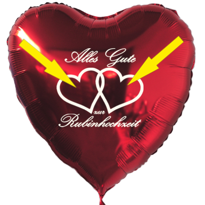 Personalisierter-Herzluftballon-zur-Rubinhochzeit-mit-Namen-des-Hochzeitspaares